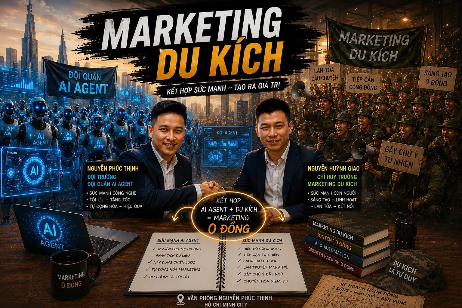 Marketing Du Kích — Đội quân AI Agent kết hợp Marketing Du Kích
